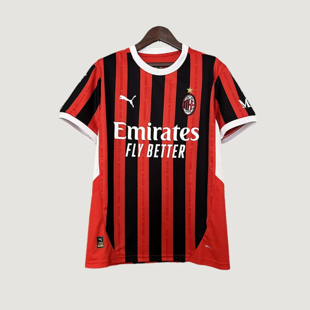 AC MILAN - MAILLOT DOMICILE 24/25 - ROUGE, NOIR